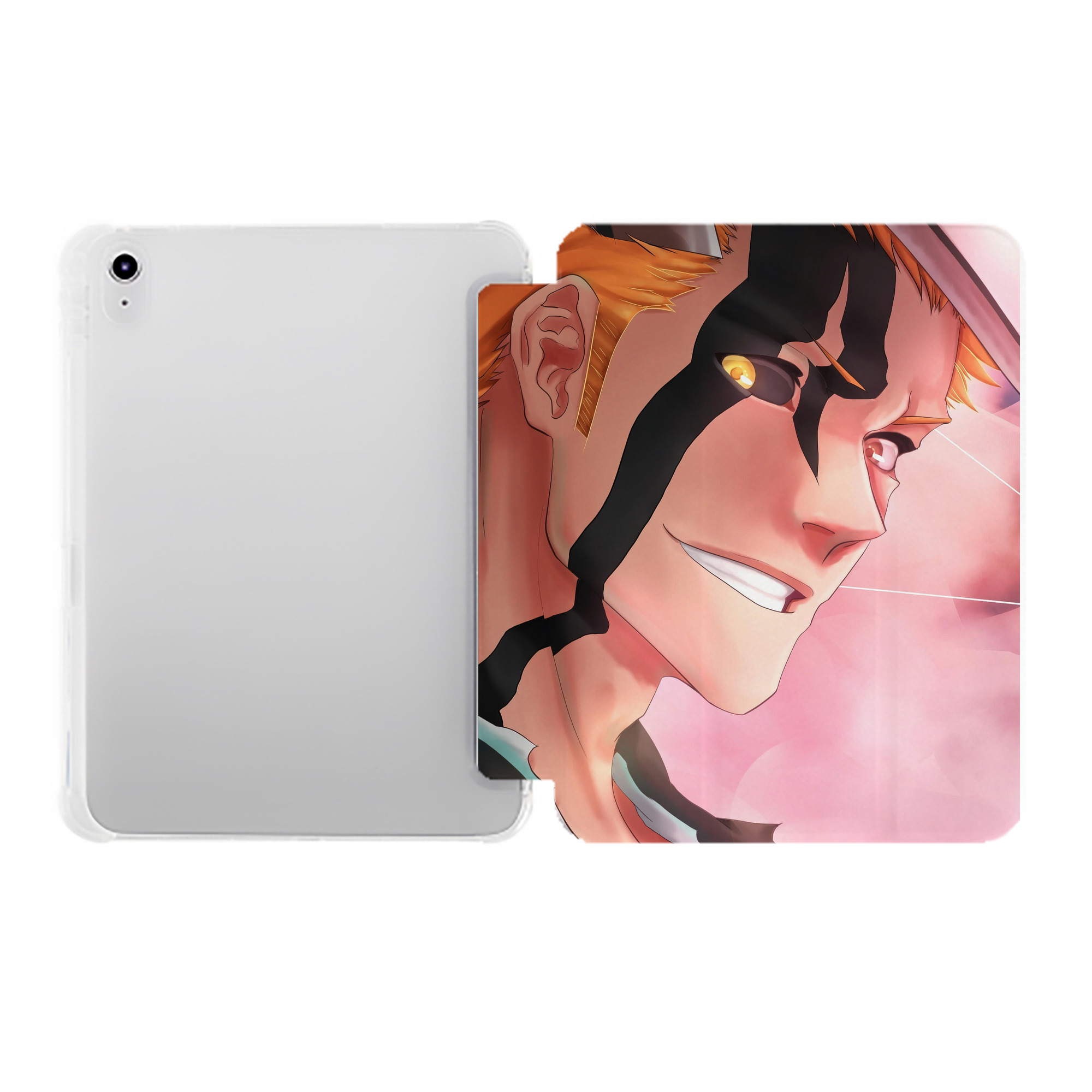 （画像用） ブリーチ BLEACH IPad ケース ペン収納付き 三つ折りスタンド PUレザー×シリコン 対応機種9.5/10.5/10.9インチ